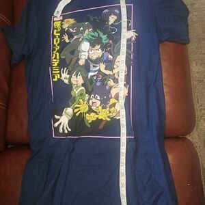Anime Graphic T-Shirt in Blue